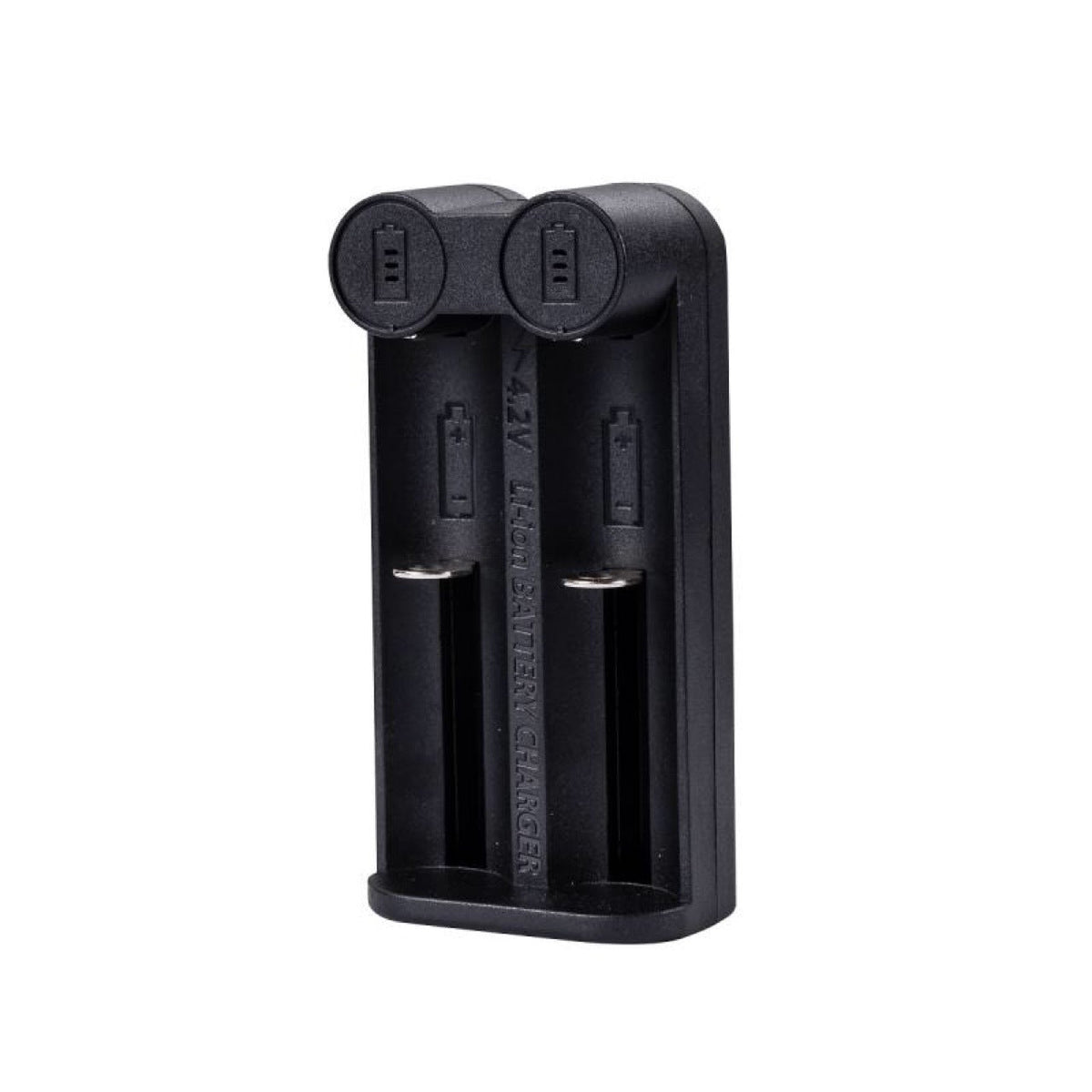 HKM-330963 Smart Dual-Slot Lithium Battery Charger for 21700, 26650, 18650, 16340, 18500, and 32650 Batteries