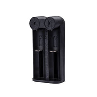 HKM-330963 Smart Dual-Slot Lithium Battery Charger for 21700, 26650, 18650, 16340, 18500, and 32650 Batteries