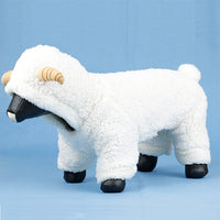 HKM-3311165 Cozy White Velvet Small Dog Teddy Outfit - Four-Legged Clothing for Pets