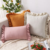 HKM-331155 Suede Small Cushion Pillowcase for Nordic-Style Sofa or Bedside Decor