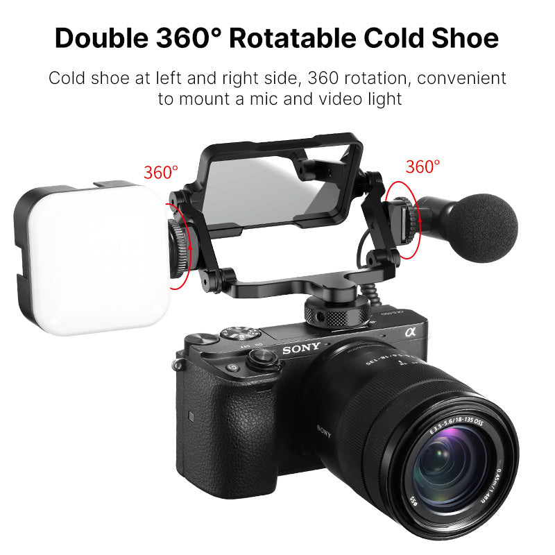 HKM-331155 Universal Flip Mirror for Cameras and Smartphones - Aluminum Alloy, Compact Design