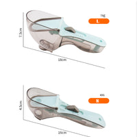 HKM-3312061 Pet Food Measuring Spoon and Scale - Stainless Steel Lightweight Scoop for Precise Portion Control