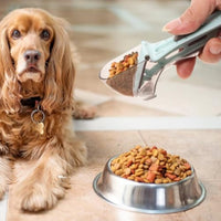 HKM-3312061 Pet Food Measuring Spoon and Scale - Stainless Steel Lightweight Scoop for Precise Portion Control