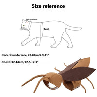 HKM-3312189 Cute Brown Cockroach Pet Costume for Dogs and Cats, Polyester Material