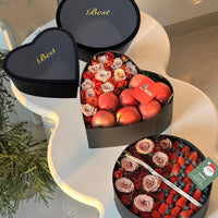 HKM-331219 Heart-Shaped and Round Gift Boxes in Various Colors, Perfect for Fruits and Flowers