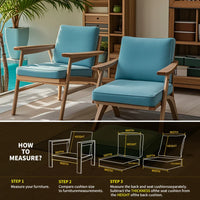 HKM-331283 Large Waterproof Outdoor Sectional Cushions with Quick Dry Foam and Custom Colour Options