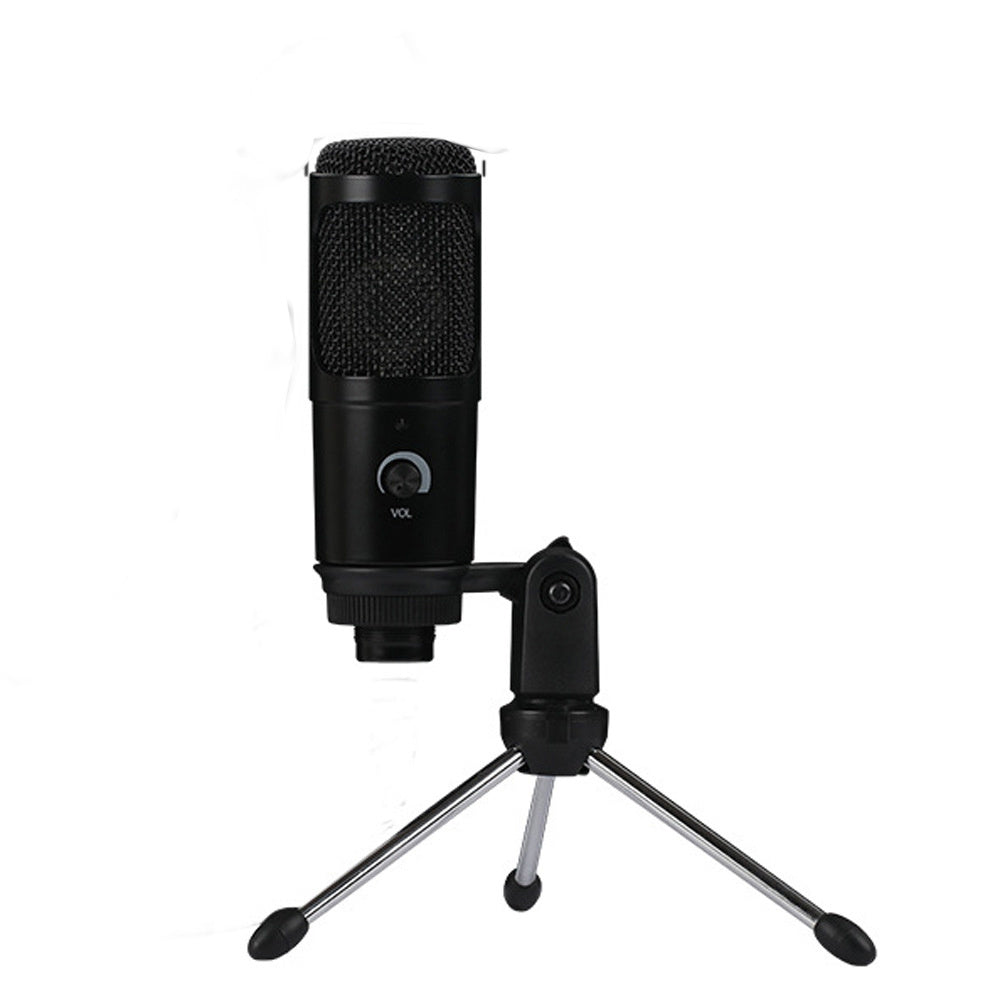 HKM-331283 Wired USB Condenser Microphone for Computer Recording and K Karaoke Sessions