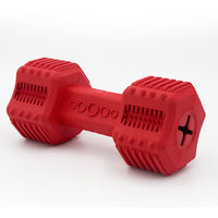 HKM-3313213 Durable Rubber Dog Interactive Molar Toy with Food Leakage Design - Red/Blue