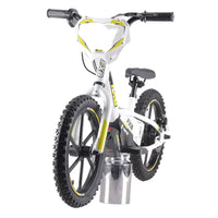 HKM-331347 Electric Kids Balance Bike with 16-Inch Aluminum Alloy Frame and Disc Brakes, 2-Speed Options, 36V Motor