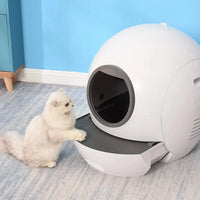 HKM-331539 Intelligent Wifi-Enabled Cat Litter Box with Automated Cleaning System