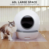 HKM-331539 Intelligent Wifi-Enabled Cat Litter Box with Automated Cleaning System