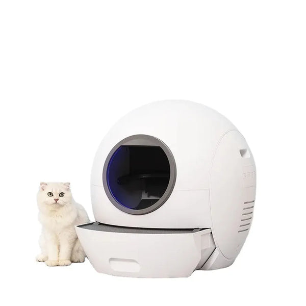 HKM-331539 Intelligent Wifi-Enabled Cat Litter Box with Automated Cleaning System