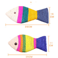 HKM-331539 Sisal board of pet fish shape