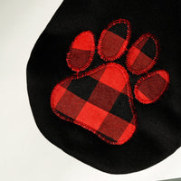 HKM-3315645 Plaid Dog Sweater for Small to Large Dogs - Cozy Polyester Knit in Classic Black