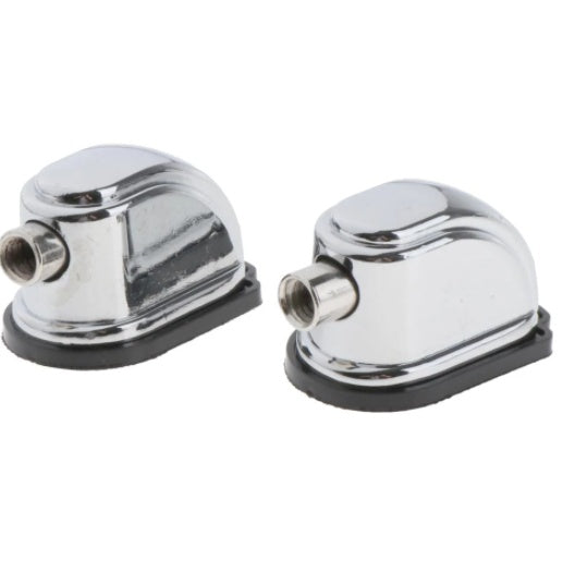 HKM-331603 Adjustable Silver Drum Ears - Thick, Durable Material for Stability