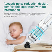 HKM-331667 High Power Cordless Handheld Vacuum Cleaner with Super Suction for Home and Car Cleanliness
