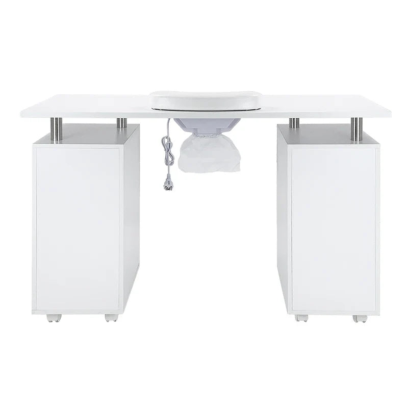 HKM-331795 Professional Multi-Functional Nail Table with Built-in Dust Collector and Storage Drawers
