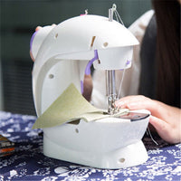 HKM-331923 Compact Electric Sewing Machine for Household Use, Double Needle, Easy to Operate with Quilting Function and Accessories