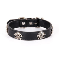 HKM-3320125 Stylish PU Dog Spike Collar in Sky Blue, Red, Coffee, and Black