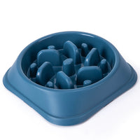 HKM-3320509 Anti-Choking Slow Feeder Pet Bowl - Colorful Design, Practical Size 20.2cm x 20.2cm x 4.5cm