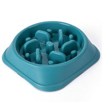 HKM-3320509 Anti-Choking Slow Feeder Pet Bowl - Colorful Design, Practical Size 20.2cm x 20.2cm x 4.5cm