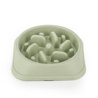 HKM-3320509 Anti-Choking Slow Feeder Pet Bowl - Colorful Design, Practical Size 20.2cm x 20.2cm x 4.5cm