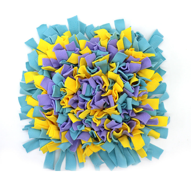 HKM-3321149 Durable Anti-Bite Toy Blanket with Non-Slip PVC Base and Soft Fleece, Unfolded Size 45 x 45 CM