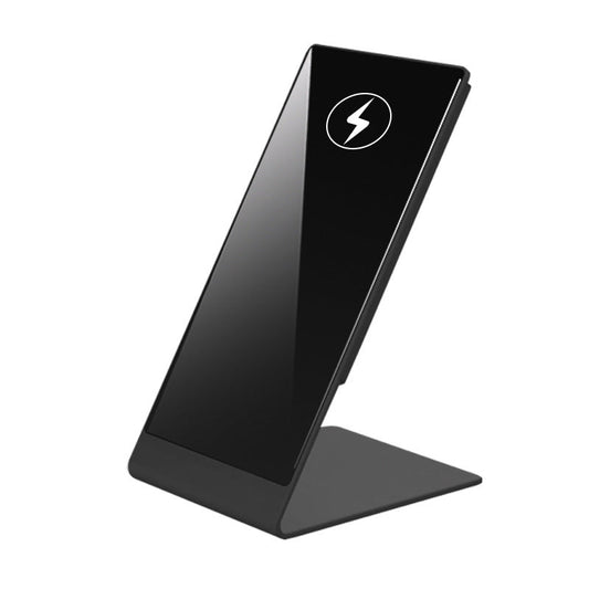 HKM-332115 Desktop Magnetic Wireless Charging Stand for iPhone 12 Series - Black and Silver Options
