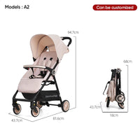 HKM-332115 Lightweight Foldable Baby Stroller Pram for Travel - Compact Pushchair for Infants