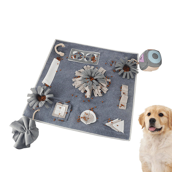 HKM-3322173 Dog Sniffing Pad for Slow Feeding and Mental Stimulation, Stress Relief Toy in Grey, Machine Washable