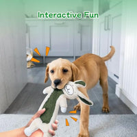 HKM-3323581 No Stuffing Crinkle Plush Dog Toys for Interactive Play - Perfect for Heavy Chewers of All Sizes