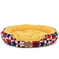 HKM-3326141 Cozy Winter Pet Kennel with Soft Shu Cotton Velvet and Oxford Cloth Bottom