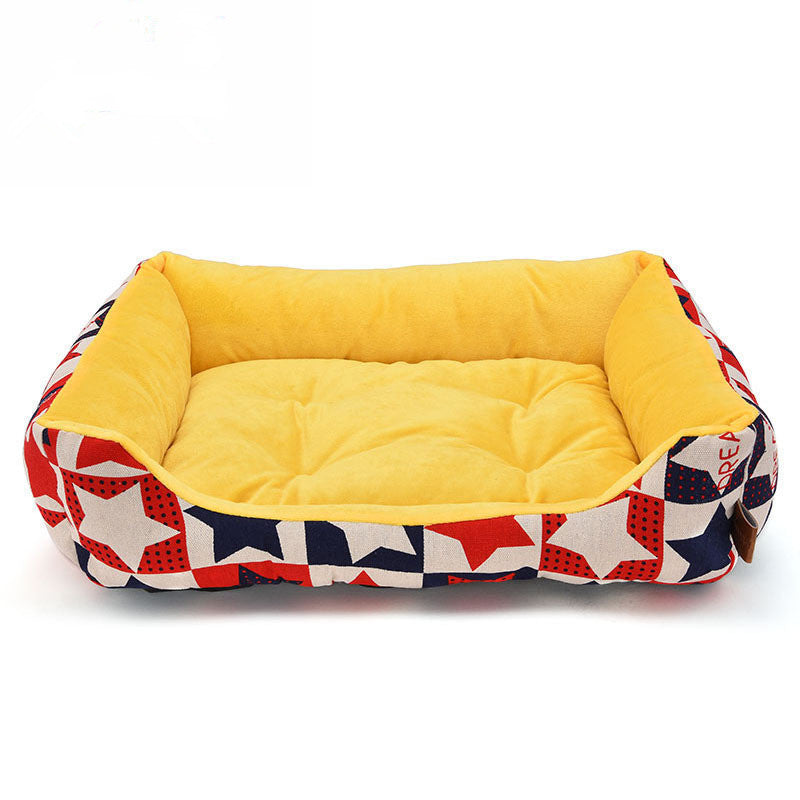 HKM-3326141 Cozy Winter Pet Kennel with Soft Shu Cotton Velvet and Oxford Cloth Bottom