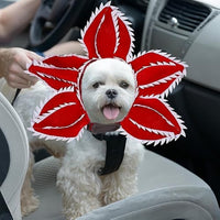 HKM-3329341 Pet Demon Costume Hat for Medium Dogs – Halloween Chomper Headband Cosplay Accessory