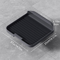 HKM-3330237 Cat Litter Pedal with Slanted Mouth Design ¨C Durable Non-Slip Foot Pad, Easy to Clean, 37x37x8cm