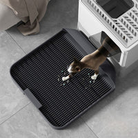 HKM-3330237 Cat Litter Pedal with Slanted Mouth Design ¨C Durable Non-Slip Foot Pad, Easy to Clean, 37x37x8cm