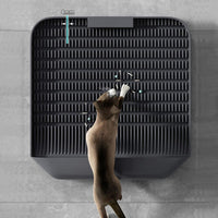 HKM-3330237 Cat Litter Pedal with Slanted Mouth Design ¨C Durable Non-Slip Foot Pad, Easy to Clean, 37x37x8cm