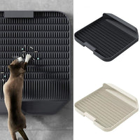 HKM-3330237 Cat Litter Pedal with Slanted Mouth Design ¨C Durable Non-Slip Foot Pad, Easy to Clean, 37x37x8cm