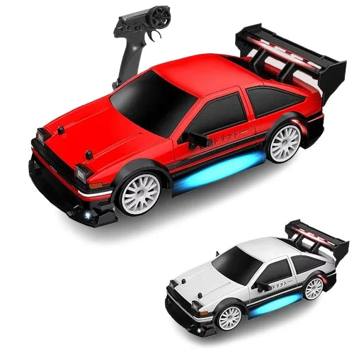 HKM-333075 1:24 Scale 2.4GHz Remote Control Drift Car with LED Lights and Drift Tires