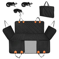 HKM-3330877 Waterproof Dog Car Seat Cover with Hammock Design, Non-Slip Oxford Fabric, Storage Bag & Mesh Window for SUVs and Trucks