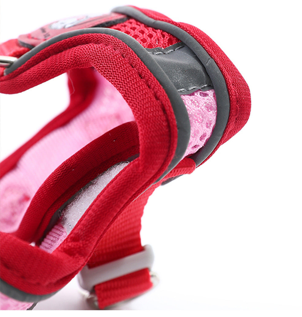 HKM-3331133 Breathable Reflective Mesh Pet Haulage Rope Set with Chest Strap