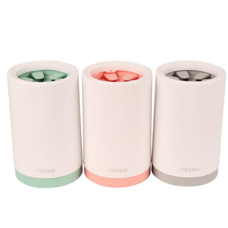 HKM-333139 Pet Foot Washing Cup - Plastic Cleaner for Small and Large Dogs in Green, Pink, and Gray