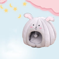 HKM-3331901 Cozy Pet Nest for Cats and Dogs - Soft Short Plush with PP Cotton Filling