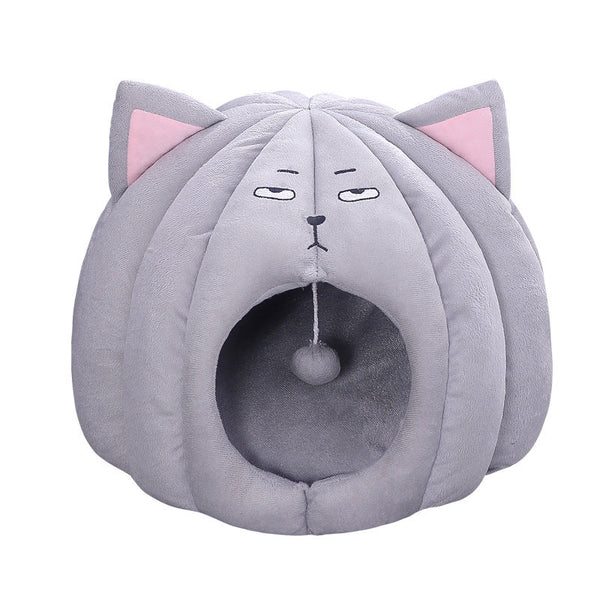 HKM-3331901 Cozy Pet Nest for Cats and Dogs - Soft Short Plush with PP Cotton Filling
