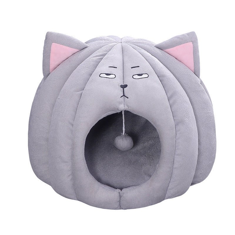 HKM-3331901 Cozy Pet Nest for Cats and Dogs - Soft Short Plush with PP Cotton Filling