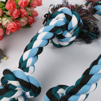 HKM-3332669 Durable Cotton Rope Dog Knot Toy for Chewing and Teeth Cleaning, 90cm Long