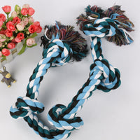 HKM-3332669 Durable Cotton Rope Dog Knot Toy for Chewing and Teeth Cleaning, 90cm Long