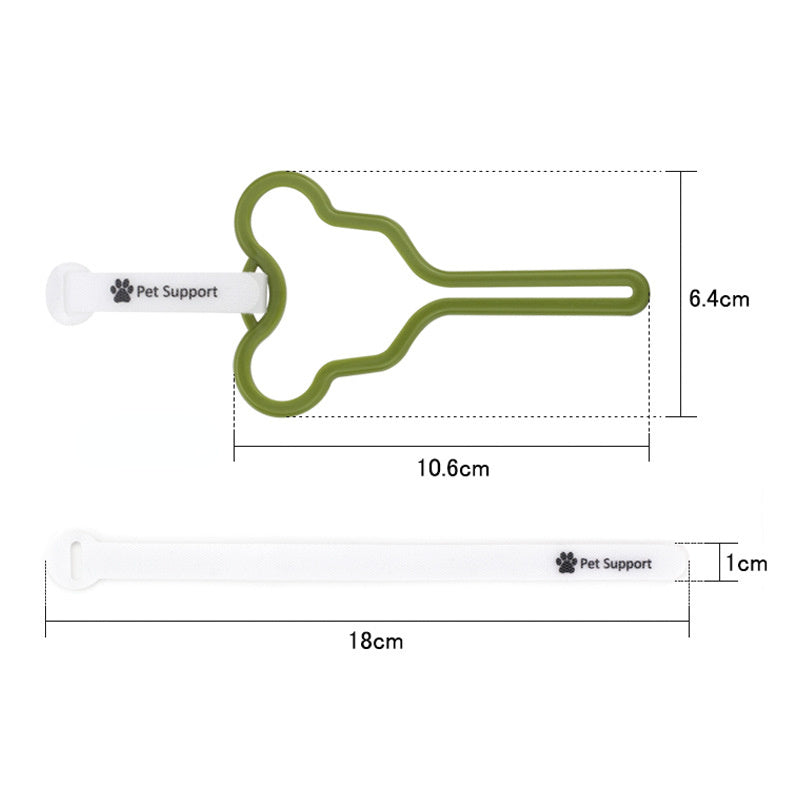 HKM-3333309 Hands-Free Dog Poop Bag Holder with Adjustable Clip for Easy Walking and Cleaning