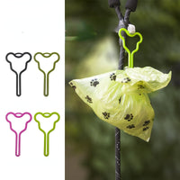 HKM-3333309 Hands-Free Dog Poop Bag Holder with Adjustable Clip for Easy Walking and Cleaning