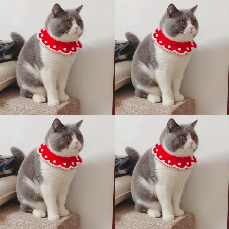 HKM-3333821 Cute Wool Knitted Cartoon Collar for Pets - Custom Size Options Available